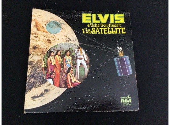 Elvis Presley Aloha From Hawaii Via Satellite RCA 2 Record Set