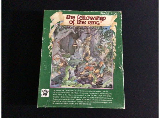 The Fellowship Of The Ring 1983 Board Game Iron Crown Enterprises HTF