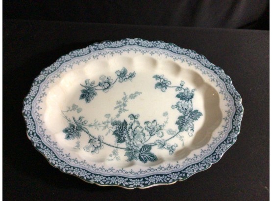 Antique 16 Inch Platter Henry Alcock & Company Danube Pattern England Staffordshire