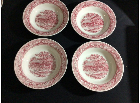 Royal Ironstone Memory Lane Soup Bowls Dishes