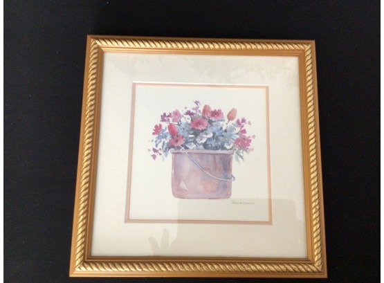 Charming Decor Print Flowers In A Bucket Britts Prints Vermont