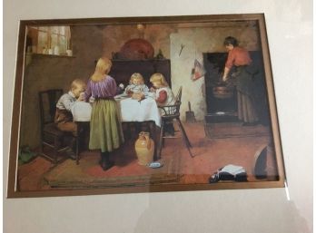 Breakfast Time By Harry Brooker Matted And Framed Print