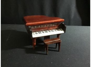 Grand Piano Trinket Box With Bench
