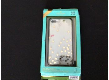 Kates Spade Protective Phone Case For IPhone 8 Plus New Gold Polkadot