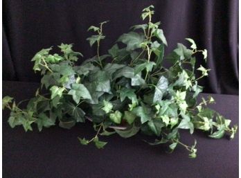 Another  Faux Ivy Arrangement In Ceramic Saucer