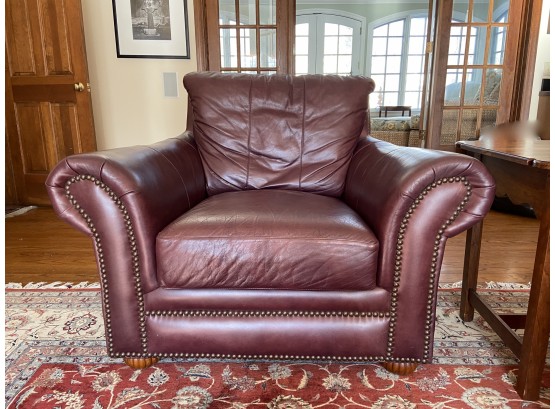 Large Leather Club Chair