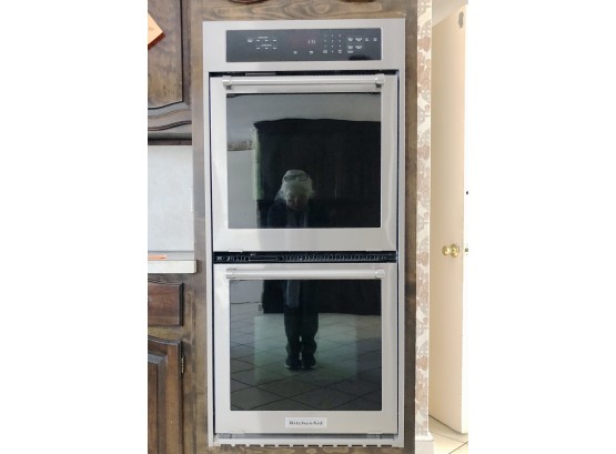 A Kitchen Aid Electric Double Oven - Model KODC304ESS00