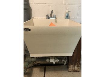 A Plastic Deep Slop Sink - By Utilatub