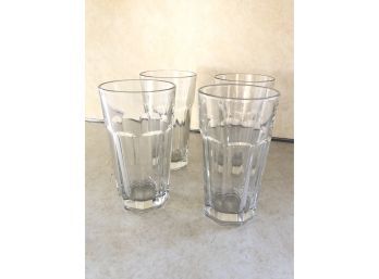 A Set Of 4 Large Heavy Pint Glasses - Pour Me A Cold And Frosty, Please