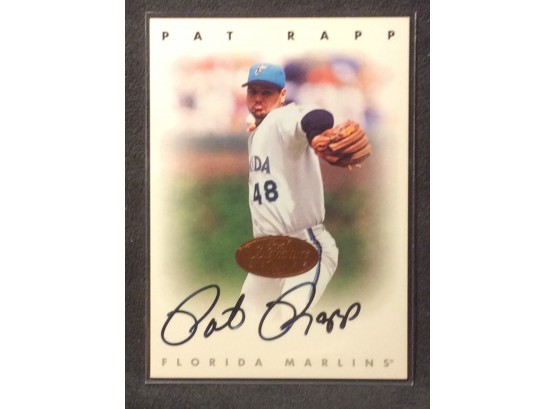 1996 Leaf Signature Series Pat Rapp Autograph Card