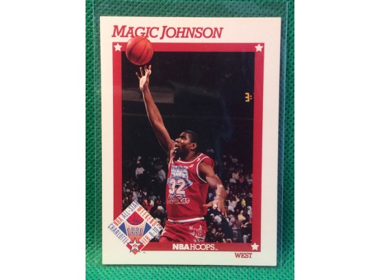 1992 NBA Hoops Magic Johnson All Star Card