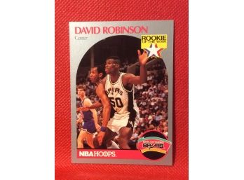 1990-91 NBA Hoops David Robinson Rookie Of The Year Card