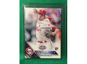 2016 Topps Opening Day Aaron Nola Rookie Card