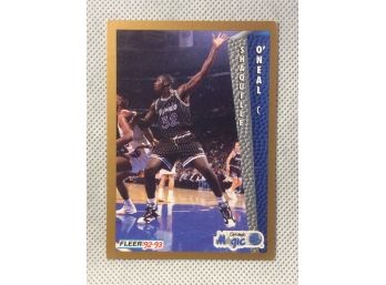 1992-93 Fleer Shaquille O'Neal Rookie Card