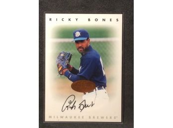 1996 Leaf Signature Series Ricky Bones Autograph Card
