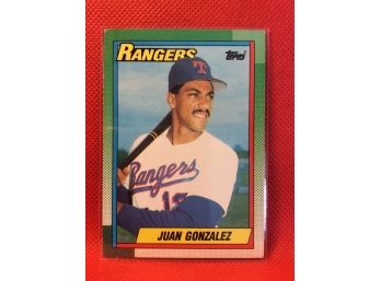 1990 Topps Juan Gonzalez Rookie Card