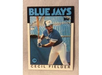 1986 Topps Cecil Fielder Rookie Card