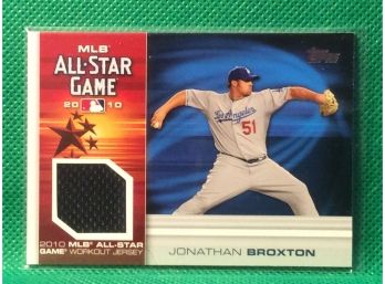 2010 Topps Jonathan Broxton All Star Game Jersey Relic Card