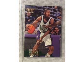 1996-97 Fleer Ray Allen Rookie Card