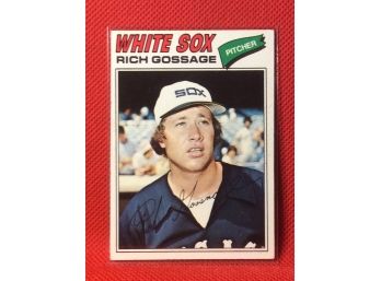 1977 Topps Rich Goose Gossage Card