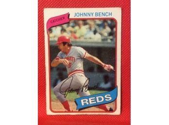1980 Topps Johnny Bench