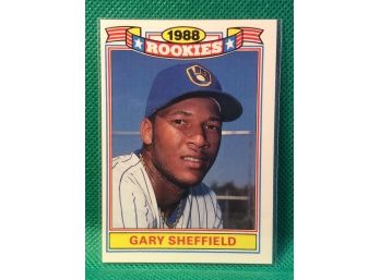 1989 Topps Rookies Gary Sheffield Insert Card