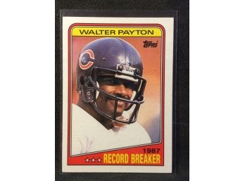 1988 Topps Walter Payton Record Breaker Card