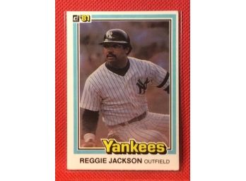 1981 Donruss Reggie Jackson