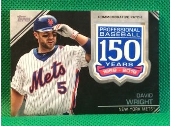 2019 Topps David Wright Commemorative Patch Card
