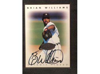 1996 Leaf Signature Series Brian Williams Autograph Card