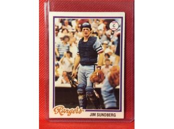 1978 Topps Jim Sundberg