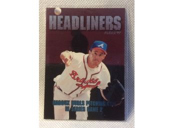 1997 Fleer Headliners Greg Maddux Insert Card