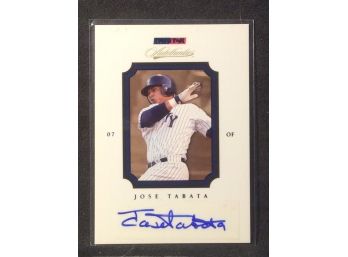 2007 TriStar Jose Tabata Minor League Autograph Card 136/250