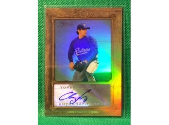 2007 Toppsturkey Red Clay Hensley Autographed Card