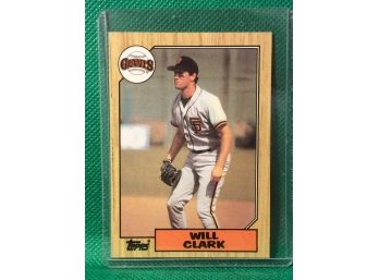 1987 Topps Will Clark Rookie Card
