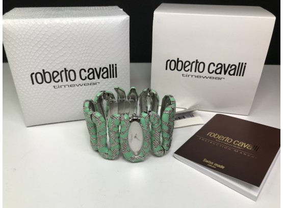 Fabulous Brand New $595 ROBERTO CAVALLI Snake Watch - Cleopatra Model - Beautiful Watch - New In Box !