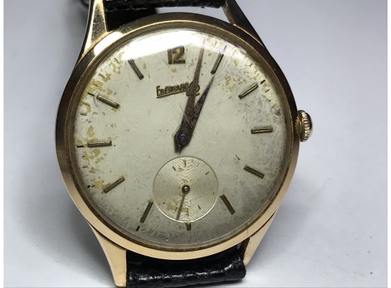 Fantastic Vintage 1940s Solid 18K Gold / 750 By EBERHARD & Company Watch - Estate Fresh - Needs Some Work