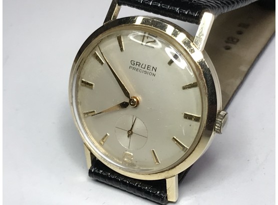 Beautiful Vintage 1940s All 14K Gold Watch By GRUEN - Estate Fresh - Vintage Piece - Not Plated - Solid 14K