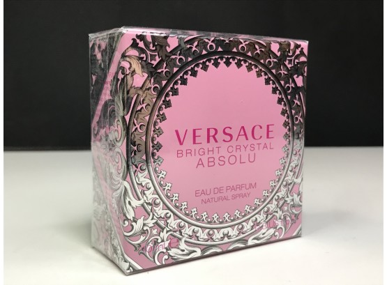 Brand New VERSACE Bright Crystal Absolu Eau De Perfume 0.3oz - Unopened Small Size Bottle - Lovely Fragrance
