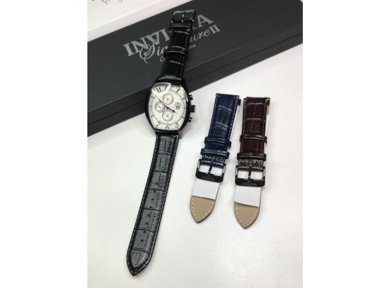 Incredible Brand New $695 INVICTA Mens / Unisex Watch With Extra Leather Straps - Large Watch - High Quality