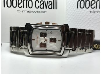 Fantastic Brand New $595 ROBERTO CAVALLI Mens / Unisex Chronograph Watch - Tomahawk Model - Brand New In Box