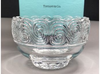 Beautiful TIFFANY & Co. Crystal Bowl - From Louis Comfort Tiffany Collection - Brand New - Perfect Condition