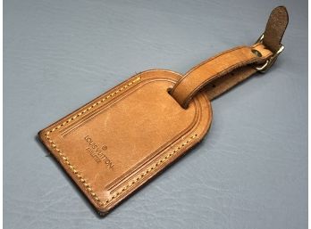 Absolutely Authentic LV / LOUIS VUITTON Luggage Tag - Marked LOUIS VUITTON MALLETIER In Vachetta Leather