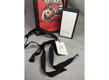 Fabulous New GUCCI Ladies Neck Bow / Bow Tie - FANTASTIC Genuine Piece With Original Box / Bag $395 Retail