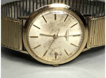 Vintage LONGINES Watch - 10KT Rolled Gold - Inscribed - Pilar To Arnold 1963 - Works But Stops - Vintage Piece