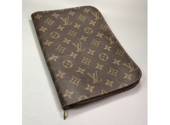 Incredible Guaranteed Genuine LV / LOUIS VUITTON Zippered Notebook / Notepad Cover - AMAZING Piece WOW !