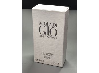Brand New $75 Retail GIORGIO ARMANI - ACQUA DI GIO Mens Cologne - Bottle Is Unopened - 1oz / 30ml - NEW !