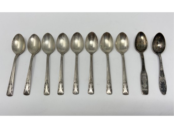 Collection Of Vintage Silverplate Spoons