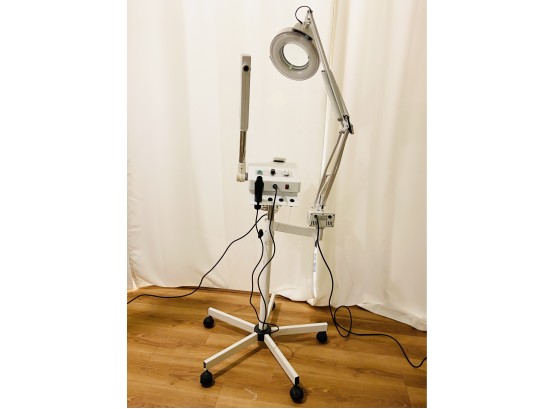 Skin Act 3 In 1 Beauty Tool: Facial Steamer, Magnifying Lamp, High Frequency Lamp