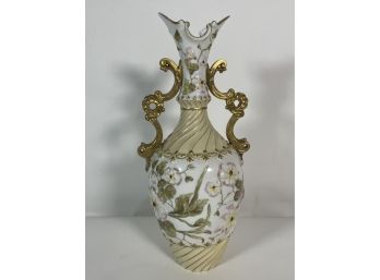 A 13.5' ROYAL RUDOLPHSTADT TWO HANDLED VASE